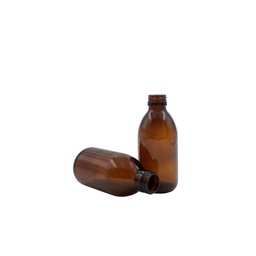 [2401201] BOTELLA DE VIDRIO TOPACIO 200 mL DIN28