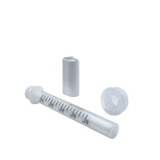 [2402601] JERINGA DOSIFICADOR DE 5mL + ADAPTADOR PET din28 (pack 5)